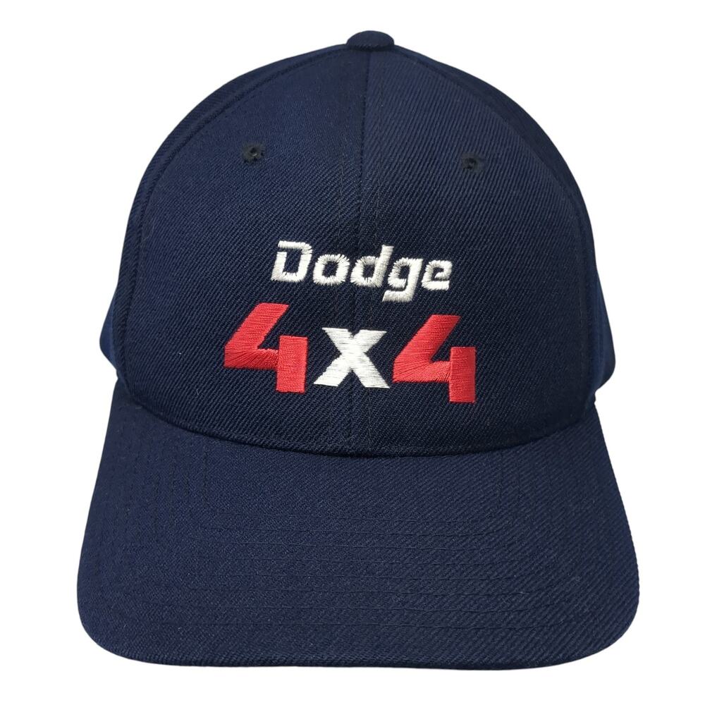 Dodge 4x4 Strapback Hat Blue One Size Adjustable Embroidered Genesis